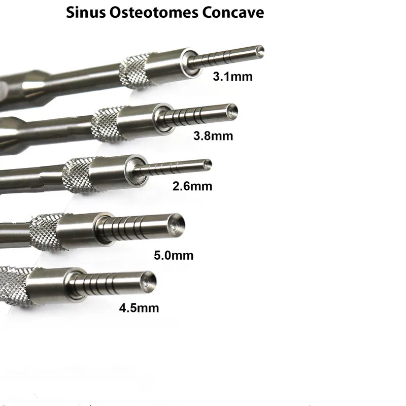 

1 Piece Dental Implant Osteotome Instruments Dental tooth extraction tool maxillary Sinus Lift Straight ( Concave Tips)