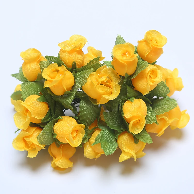 36/72/PCs Mini Künstliche Blumen Seide Rose Blumenstrauß Für Hochzeit Party Dekoration DIY Kranz Sammelalbum Zubehör – Detail 19