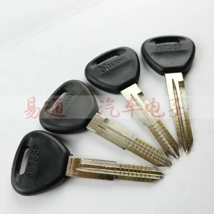 10 pçs original gravado linha chave para 2 em 1 lishi mit8 escala corte dentes em branco chave do carro serralheiro ferramentas suprimentos