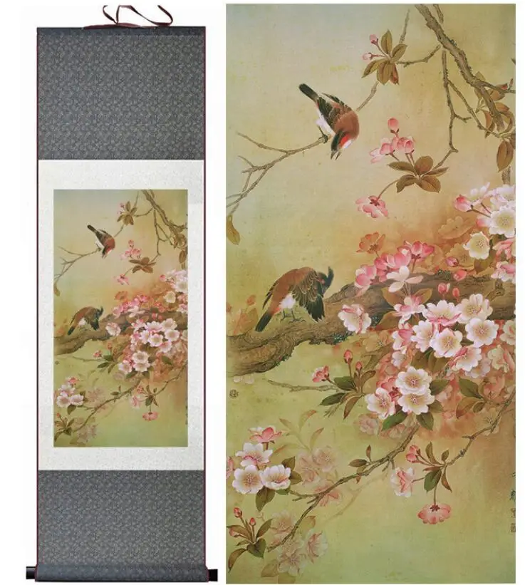 

Birds and flower Traditional Chinese Art Painting birds and flowers picturesPrinted painting