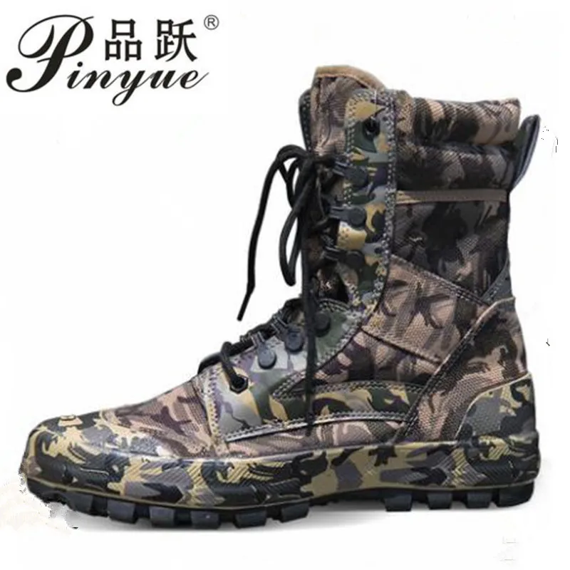 Men Outdoor Camouflage Boots Training Shoes Desert  Boots Camouflage Shoes Hiking Camping Shoes Climbing Shoes