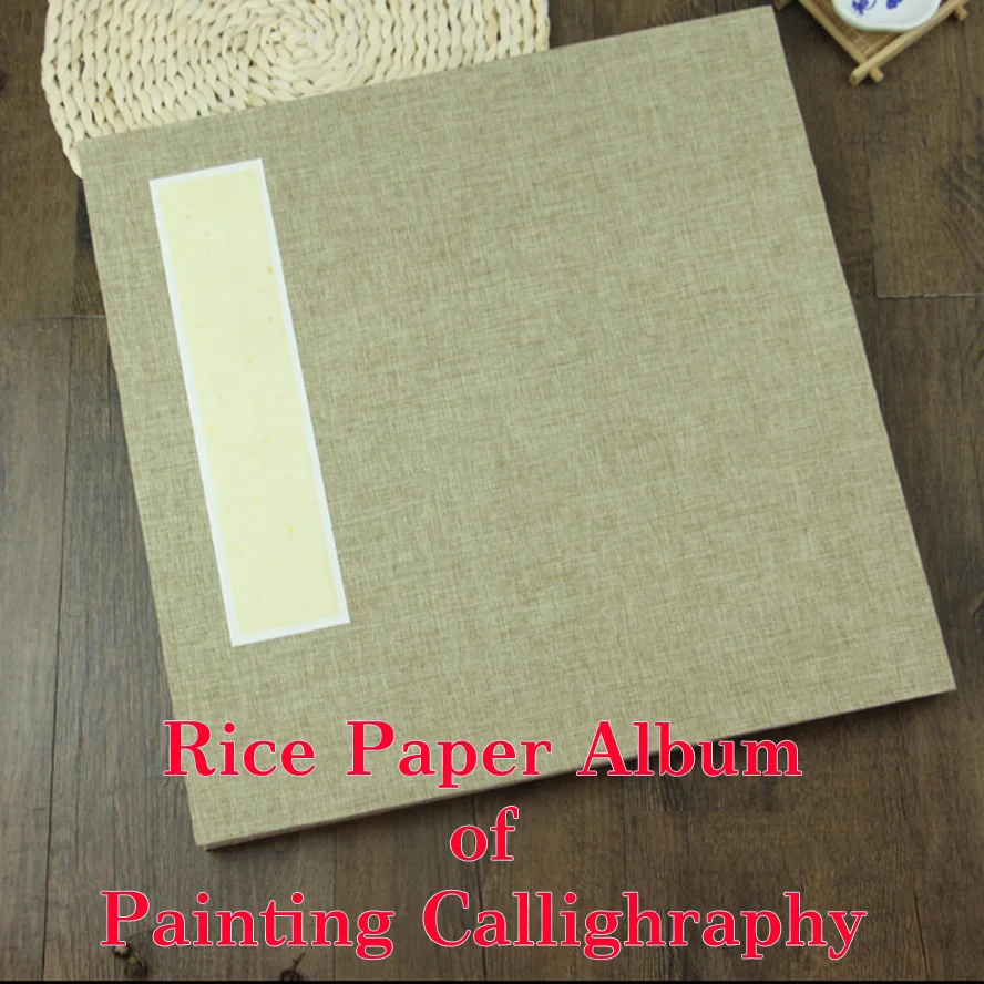 

Archaistic Rice Paper Chinese Album of Painting Calligraphy fiberflax Page Book Blinding Notebook Painting Canvas