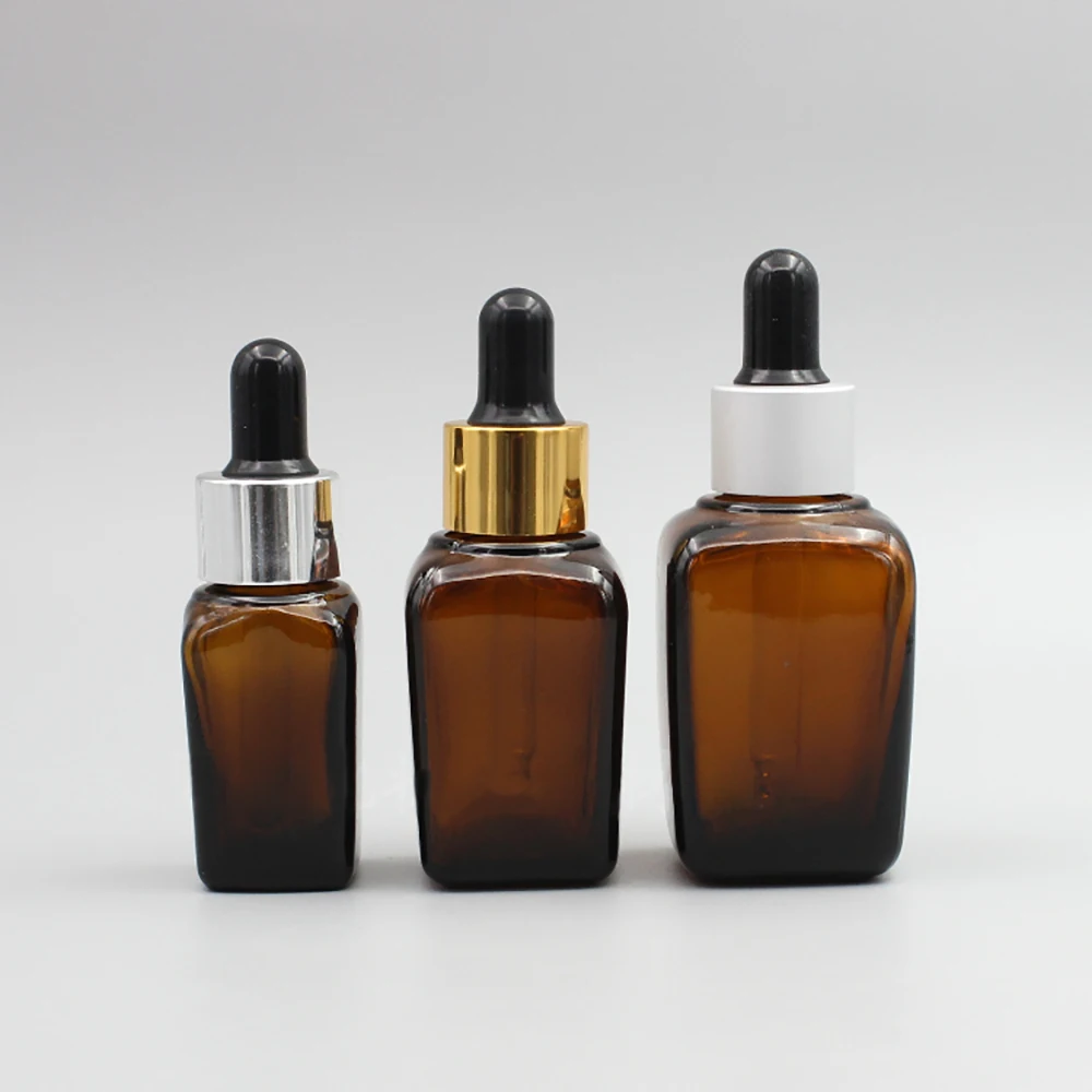 

Hair Care Essential Oil Empty Bottle, Amber Glass Bottle 10ml Dropper