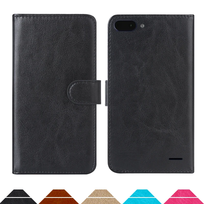 Luxury Wallet Case For Archos Core 55S PU Leather Retro Flip Cover Magnetic Fashion Cases Strap