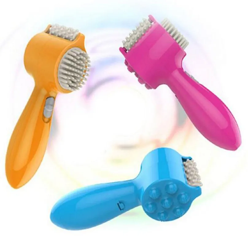 HOT&NEW Blooming Visage Massager Electric Vibrating Roller Wheel Tooth Comb Massager Super Life Brain Comfort Massager