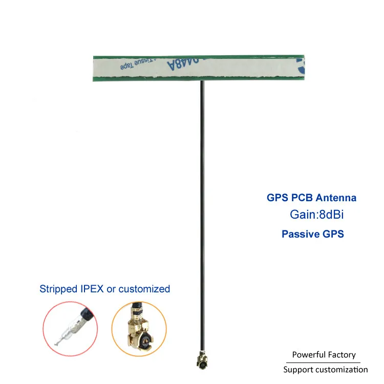 GPS PCB Antenna 8dbi 1575.4MhzRF1.13 Feeder IPEX 5PCS/Batch