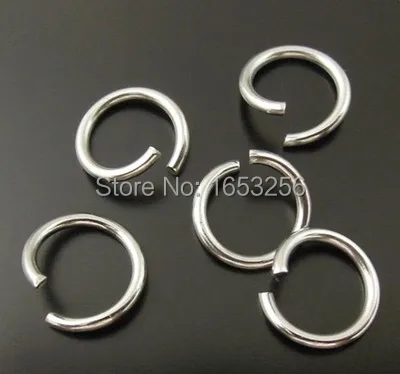 Lot 1000pcs 1*7mm Stainless Steel Open Jump Ring Fit  Jewelry Findings DIY