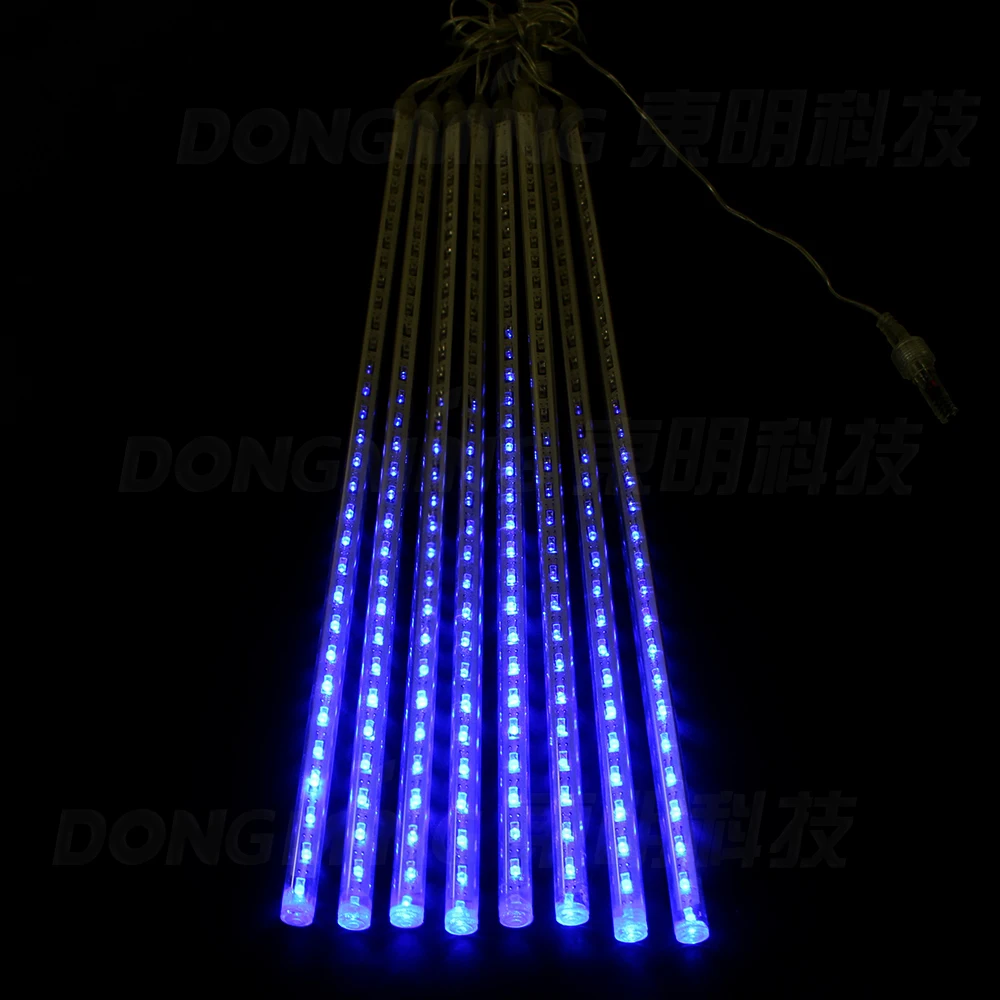 Wholesale 100set 8pcs/set 20cm LED Hollow Meteor Shower Lights Waterproof Decorative Lights Holiday led Christmas tree Light