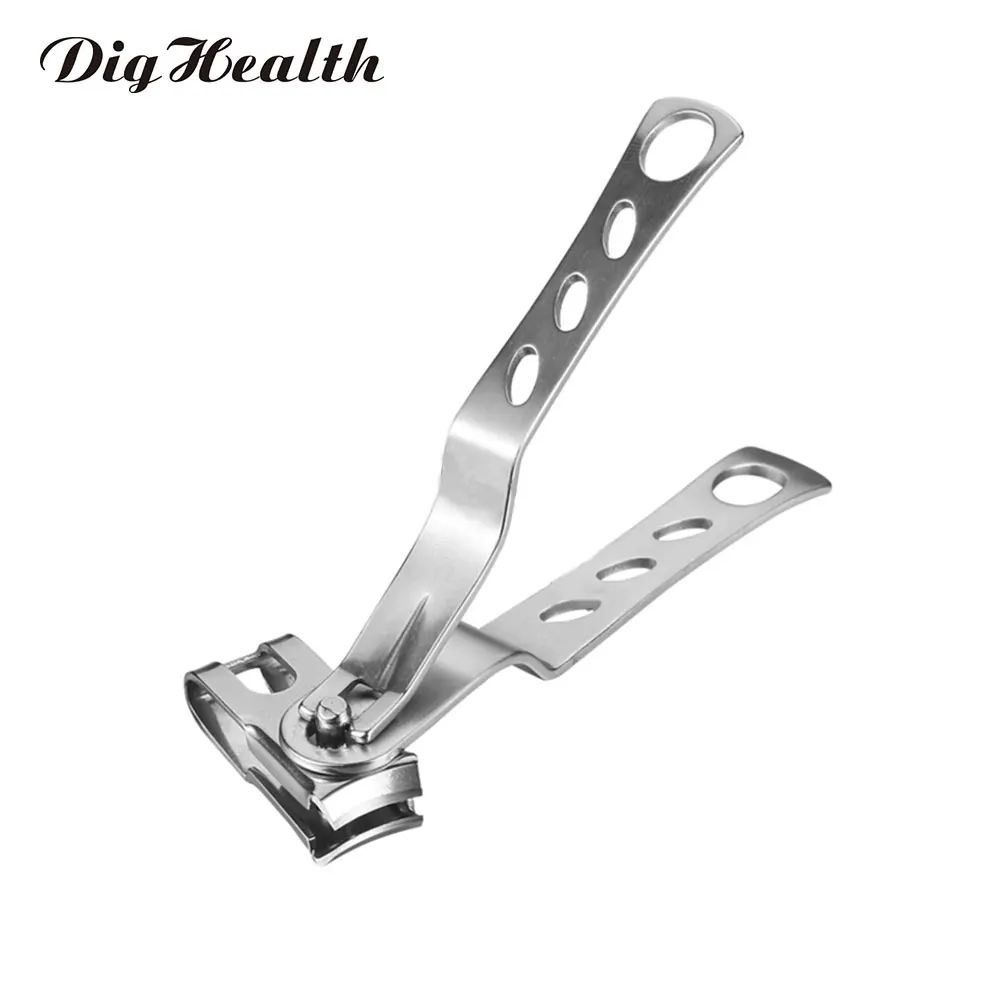 Dighealth Professional Stainless Steel Nail Clippers Large 360 Degree Rotating Nail Cutter Trimmer Finger Toe Manicure Tool