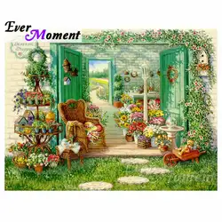 Ever Moment DIY Diamond Embroidery Flowers And Garden Diamond Mosaic Full Square Drills Home Decoration Artwork ASF1102