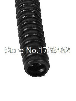 5mm x 7mm Dia Flexible Insulated Corrugated Conduit Tube Tubing Pipe Black 15M