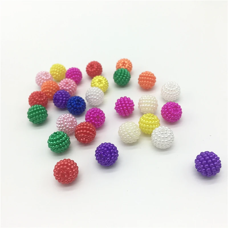 50pcs 10mm Bayberry Beads Imitation Pearl Beads Round Loose Beads Fit Europe Beads Jewelry Making DIY Accessories