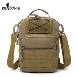 Men's Tactical Molle Crossbody Bag Waist Pack Waterproof Shoulder Bags Men Outdoor Sports Handbag Camping Chest Bag XA463WD