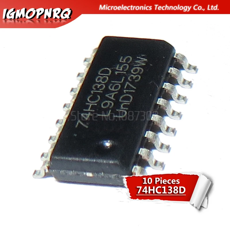 10pcs 74HC138D 74HC138 SN74HC138D SOP-16 Logic Gates QUAD 2-IN NAND GATE new original