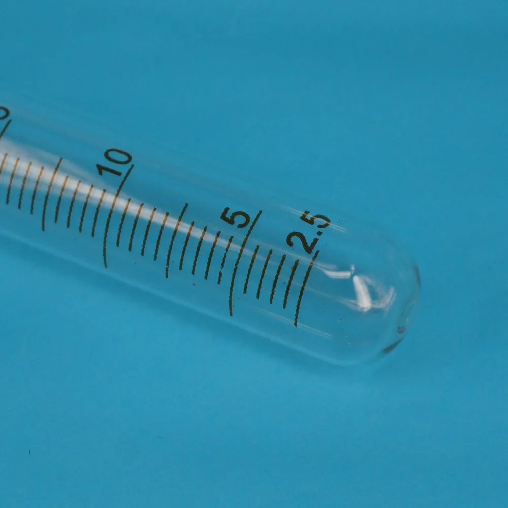 25ml Absolvierte Linie Lab Klar Glas Reagenzglas Runde Bottom mit Stopper