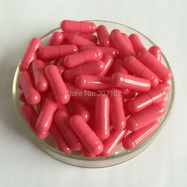 

(10,000pcs/pack) Size 0 Rose /Rose Color Capsules, Empty Gelatin Capsules 0#---Joined and Separated Available