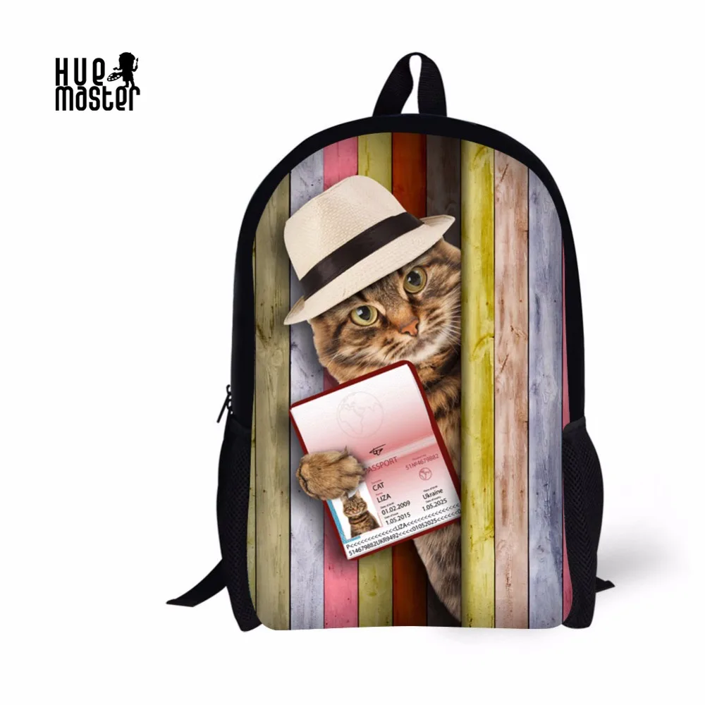 satchel school bag hot sale bag foldable backpack nice cat prints casual bag backpack for kids school new product 2018