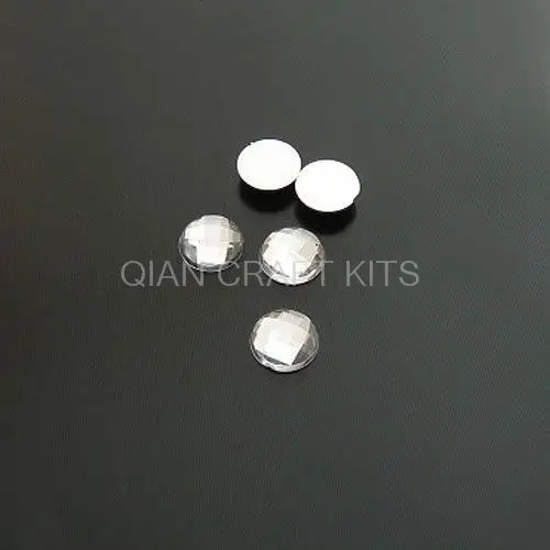 

800pcs high quality premium Acrylic Rhinestone Flatback, Faceted Loose Flatback Acrylic Round Rhinestones Crystal Clear