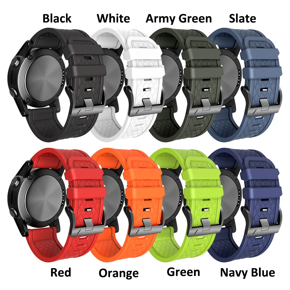 ANBEST 26mm Width Watch Strap for Fenix 2 Band Soft Silicone Watchband for Fenix 2 1 Bracelet with 2 Screwdrives