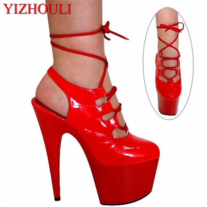 

15 cm sexy party sandals, catwalk model sexy pole dancing performance, dancing shoes