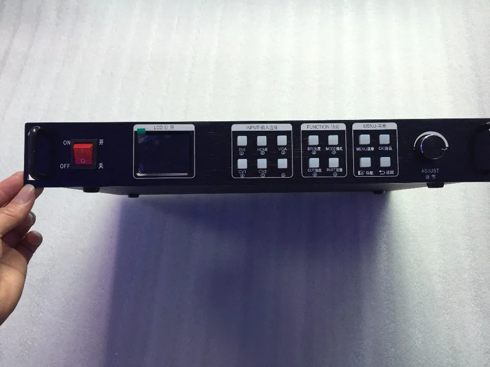 Invio card + KYSATR KS600 LED processore video scaler 1920*1200 Supporto DVI VGA HDMI, parete video a LED controller NOVA e LINSN