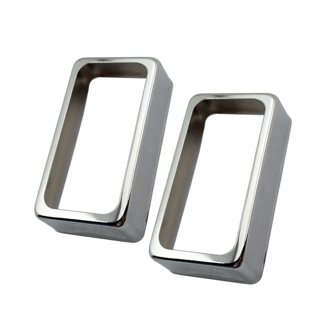 Cubiertas de pastilla Humbucker de latón abierto, piezas de repuesto para guitarra eléctrica, accesorios, 2 piezas