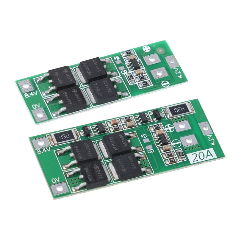 2S 20A 7.4V 8.4V Li-ion Lithium Battery 18650 Charger PCB BMS Protection Board