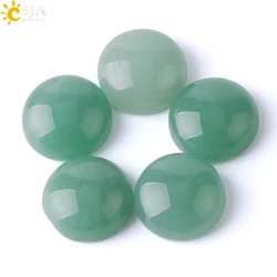 CSJA Natural Stone Cabochon 7 10 12 mm Round Dome Loose Beads for Women Men DIY Jewellery Making Rings Earrings Accessories G038