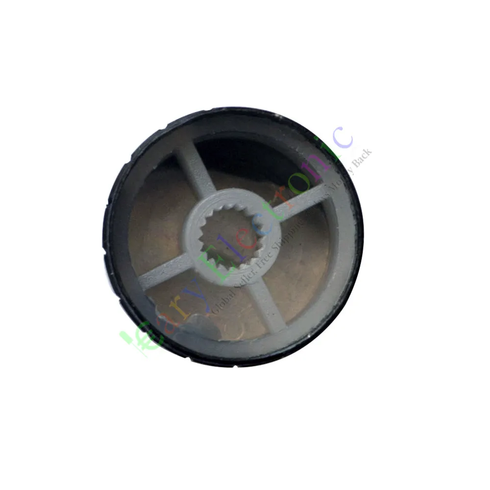 Venta al por mayor y al por menor, 10 unidades, Pedal superior de 23mm con falda, perilla negra, amplificador de tubo de guitarra, audio de bajo de JAZZ, piezas DIY, envío gratis