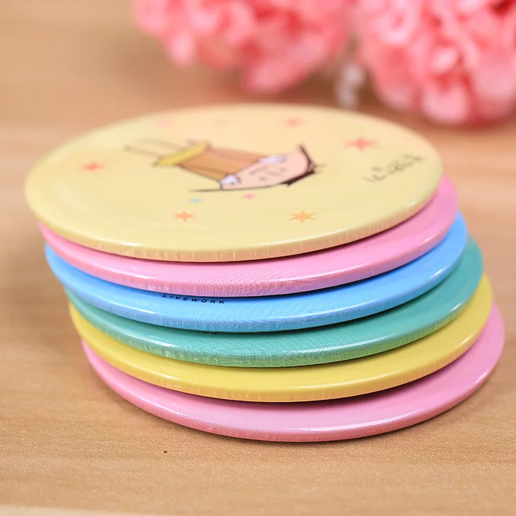 Promotion Sale Products Round Mini Gift Cosmetic Makeup Mirror Clear 7CM Cute Makeup Portable Pocket Mirror Free Shipping