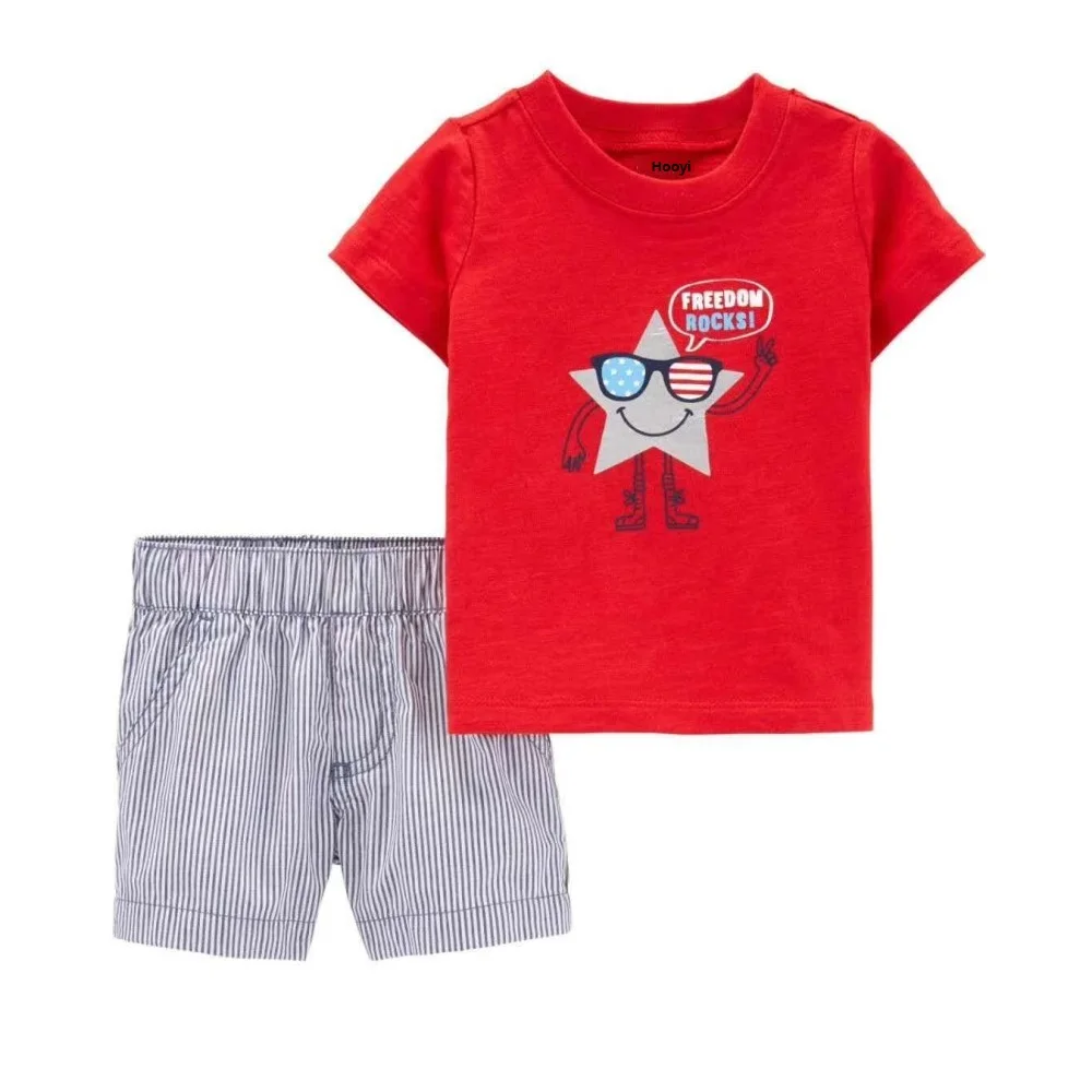 Giraffe Kleidung Anzug Für Jungen 6 9 12 18 24 Monat Sommer Baby T-shirts Shorts Hosen 2-Stück sets Outfits Baumwolle Tops Overalls – Detail 4