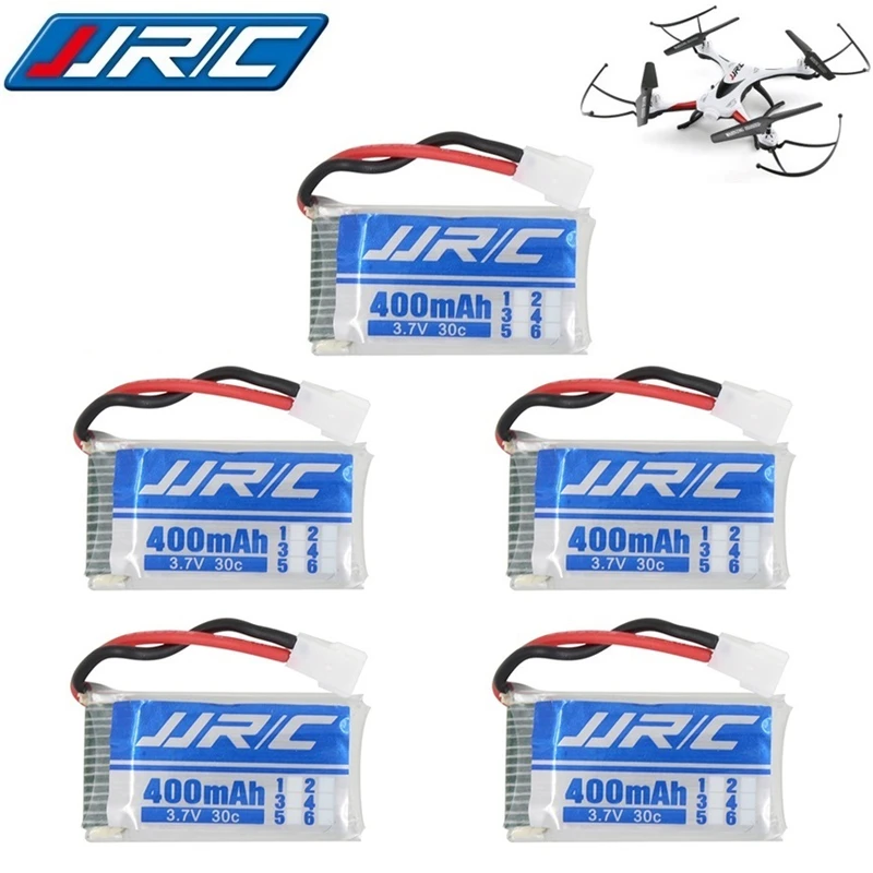 5ชิ้นสำหรับ H31 jjrc อะไหล่แบตเตอรี่เดิม3.7 V 400mAh แบตเตอรี่30C H31 LiPo แบตเตอรี่3.7 V 400mAh สำหรับ H31 jjrc พร้อมที่ชาร์จ