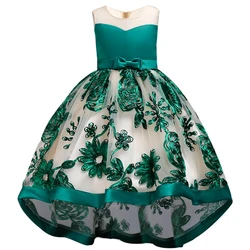 Mädchen Kleid kinder Stickerei Elegante Pageant Partei Prinzessin Kleid für Mädchen kleidung weihnachten kostüme für kinder Kleinkind mädchen