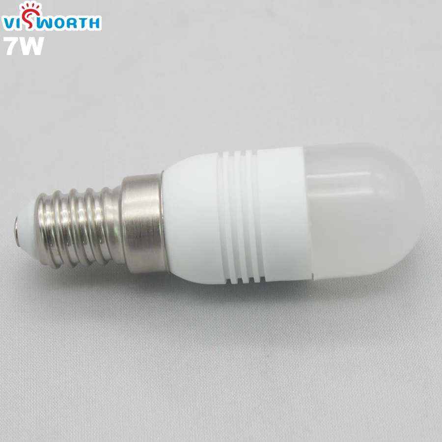 Mini Ceramic Body 3W 5W 7W Led Bulb E14 Refrigerator Lamp AC 110V 220V 240V SMD3014 Leds Warm Cold White Spotlight