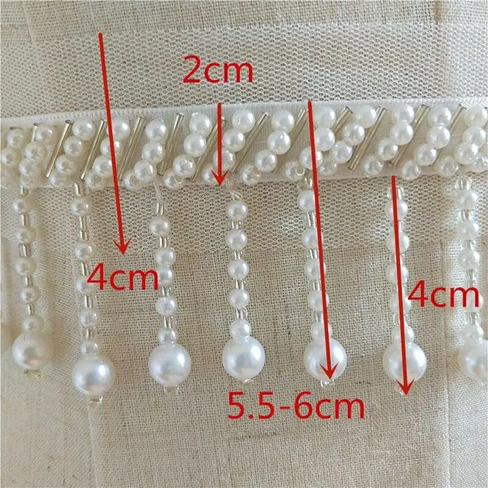 High quality mesh hand beaded clothing stitching wedding dress home curtain decoration lace DIY accessories