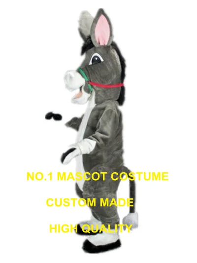 

Cute Donkey Mascot Costume custom hot sale grey donkey theme anime cosplay costumes carnival fancy dress kits 2972