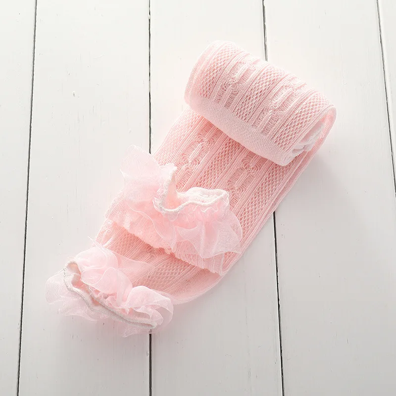 Baby Girl Leggings Pants Sweet Lace Princess Infant Baby Kids Pants Thin Comfortable Breathbale Pantyhose Trousers Girls Clothes
