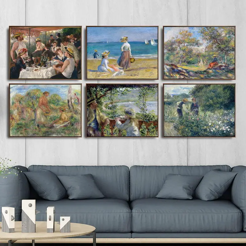 Home Decoration Art Wall Pictures Fro Living Room Poster Print Canvas Paintings French Pierre-Auguste Renoir 9