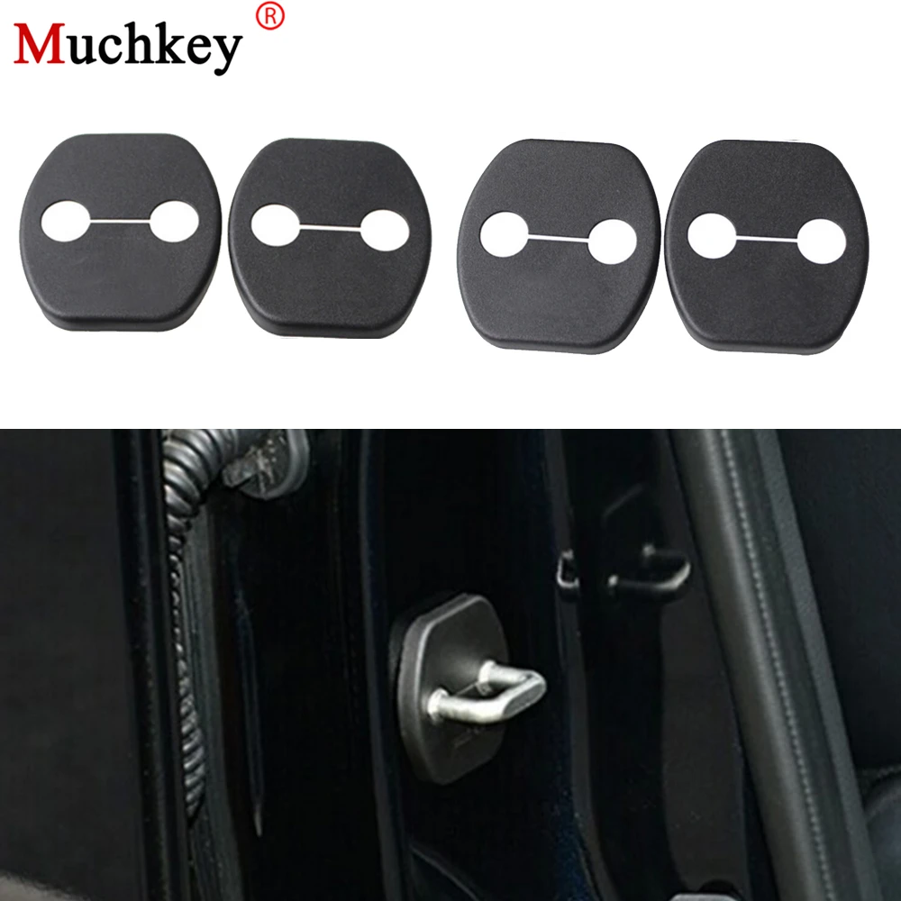 

Car Styling Door Lock Decoration Cover Car Cover For Nissan Maxima LEAF 370Z GT-R JUKE Pathfinder Armada Quest Note Combi