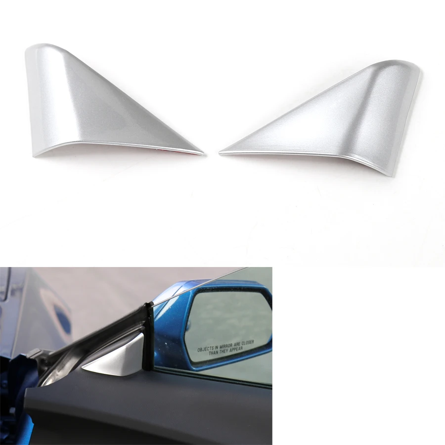 YAQUICKA Car Interior A Pillar Door Triangle Panel Trim Cover Styling Sticker For Chevrolet Camaro 2017+ ABS