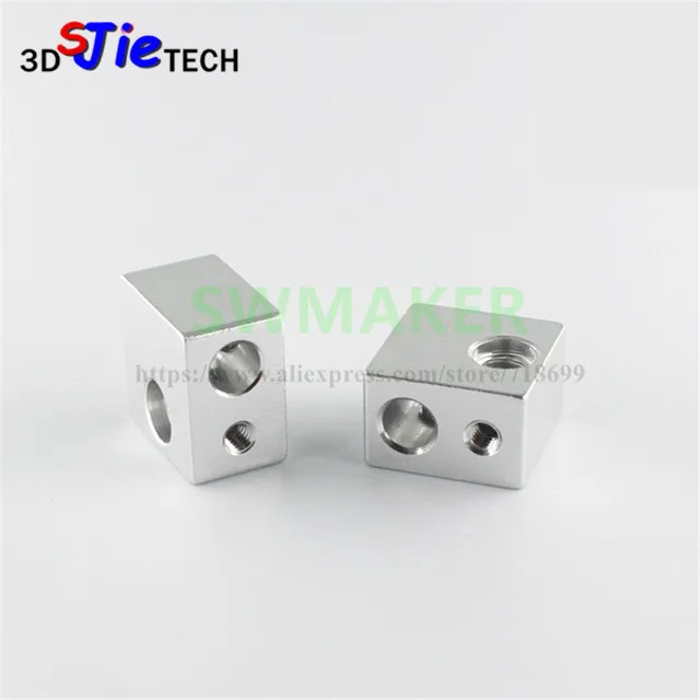 

2pcs Flashforge 3D Printer Heater Block MK10 for FlashForge Dreamer / Creator 3D Printer Spare Parts