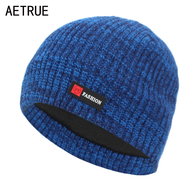 AETRUE Winter Knitted Hat Men Skullies Beanies Winter Hats For Men Women Bonnet Fashion Mask Warm Balaclava Male Beanie Hat Cap