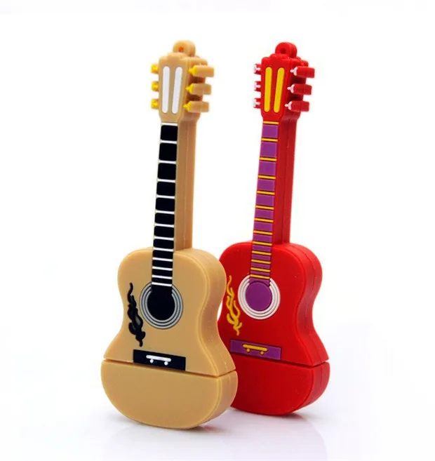 Music guitar pen drive 4GB 8GB 16GB usb flash drive 32GB 64GB thumb pendrive USB 2.0 memory stick regalo caldo