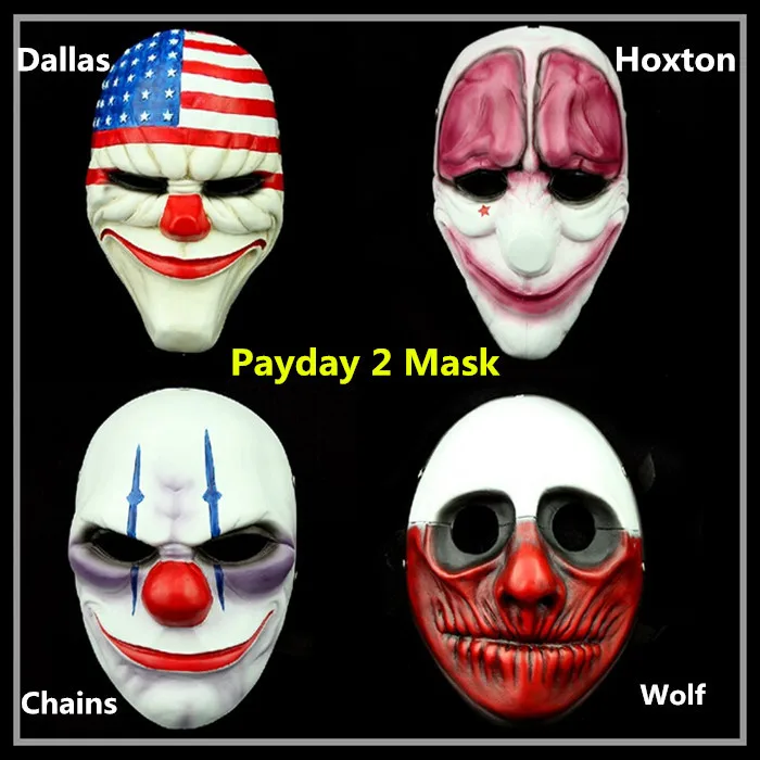 Hot Selling New Arrival Party Costume Mask Mascaras Halloween Ghoul Mask Realistic Silicone Masks Scary Resin Payday Mask