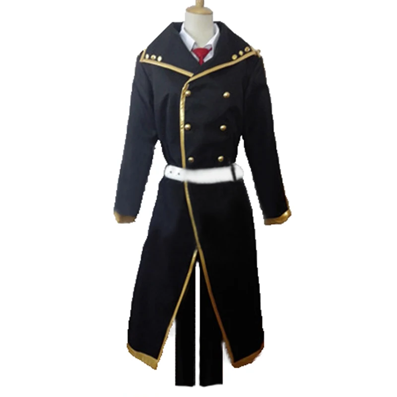 Anime Akashic Records of Bastard Magic Instructor Cosplay Glenn Radars Costume top+coat+pant 11