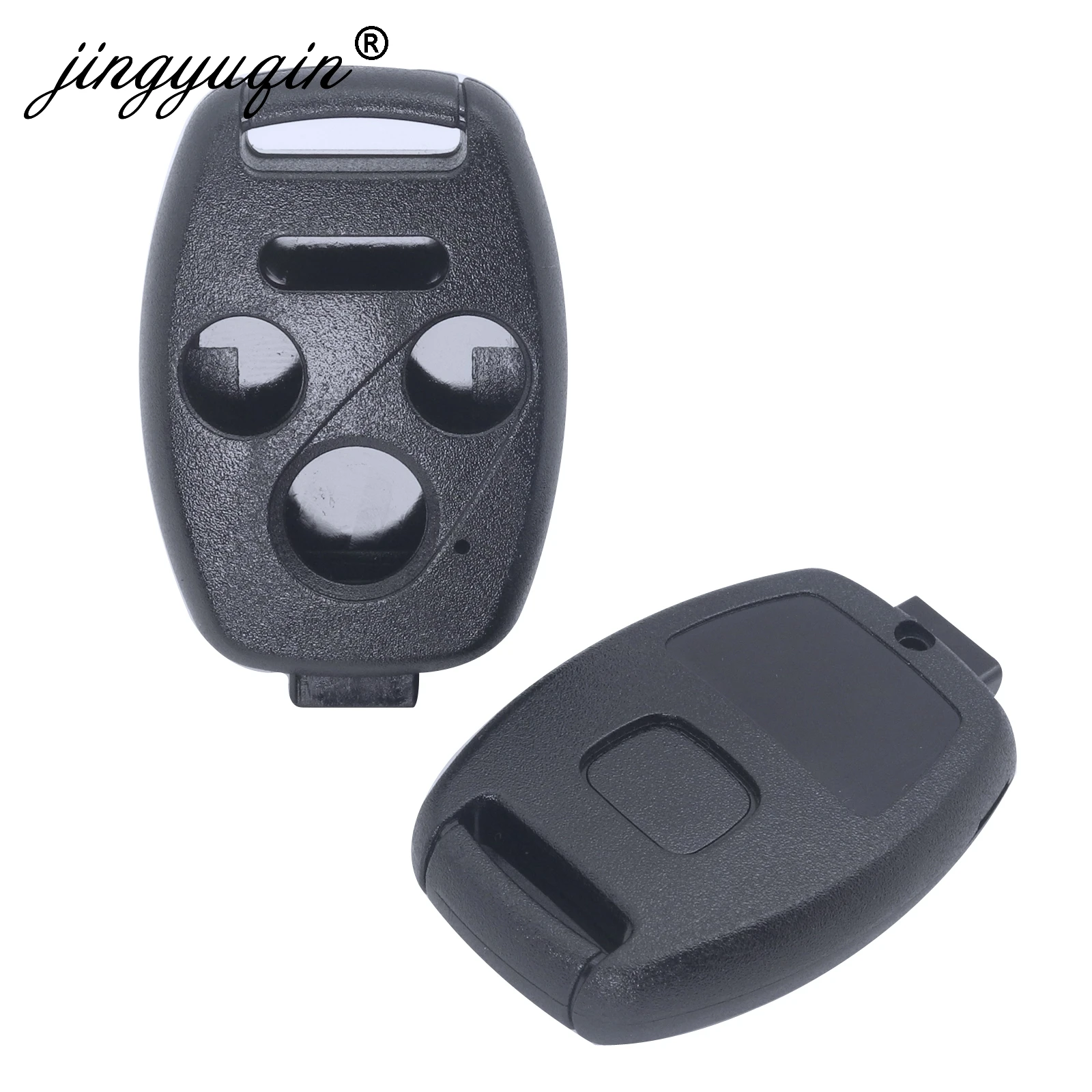 jingyuqin 50pcs Remote Key Shell For HONDA Accord Civic Fit City Odyssey Element CRV Jazz HRV Pilot 2/3/2+1/3+1 Buttons Fob Case