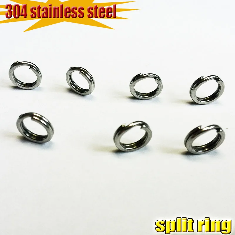 2023NEW Fishing pure 304 Stainless Steel Split Rings for Blank Lures 50pcs/lot attention to the large size number