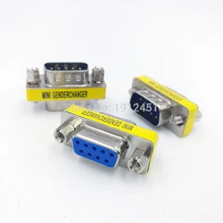 DB9 data cable connector convert  plug MINI GENDER CHANGER VGA Plug connector 9pin RS232 port socket