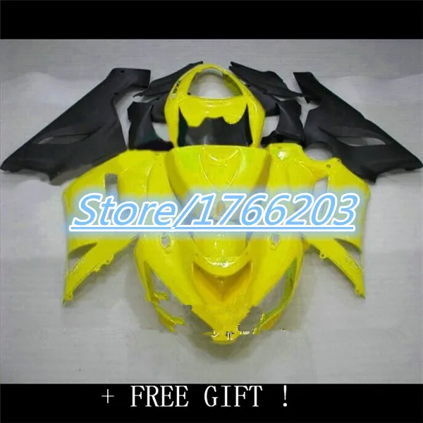 

motorcycle fairing kit for ZX6R Ninja yellow black 636 fairings Ning