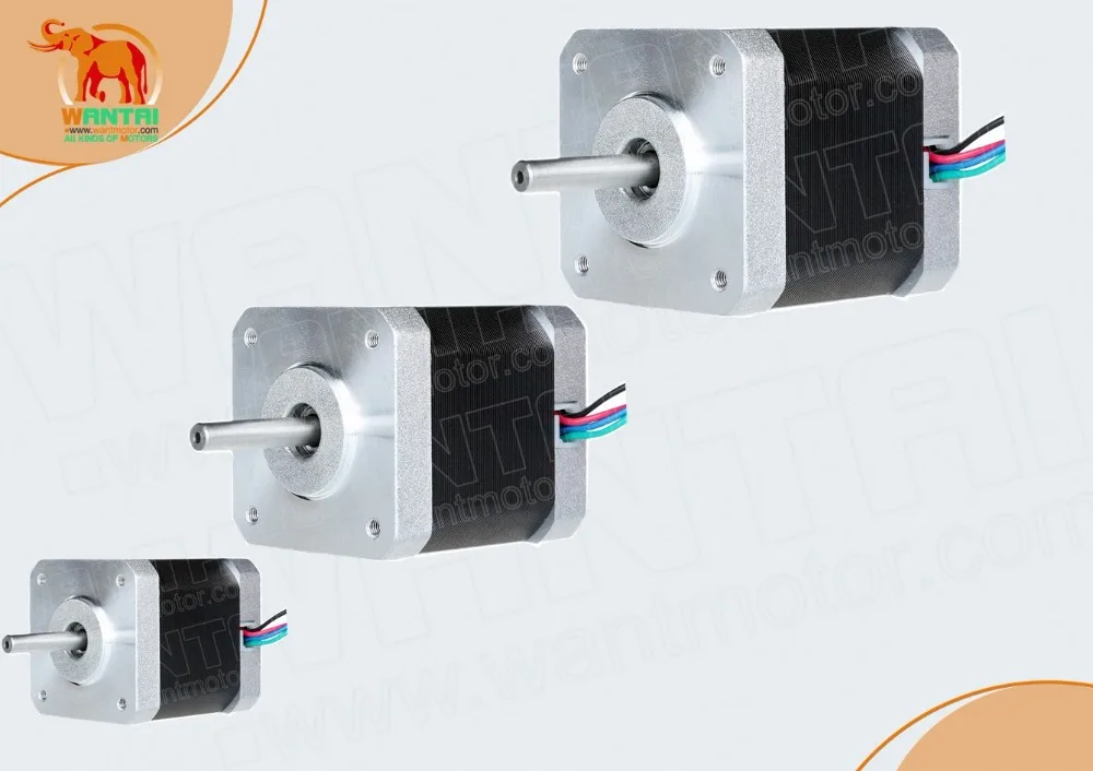 

3pcs 64oz-in 4500g-cm 48mm 1.2A 4Leads Nema17 Stepper Motor 42BYGHW804 WANTAI for 3D printer CE&ISO Certified,Free Ship to MOST